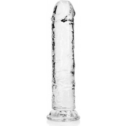 Shots RealRock Crystal Jelly Ρεαλιστικό Dildo με Βεντούζα 20cm Clear