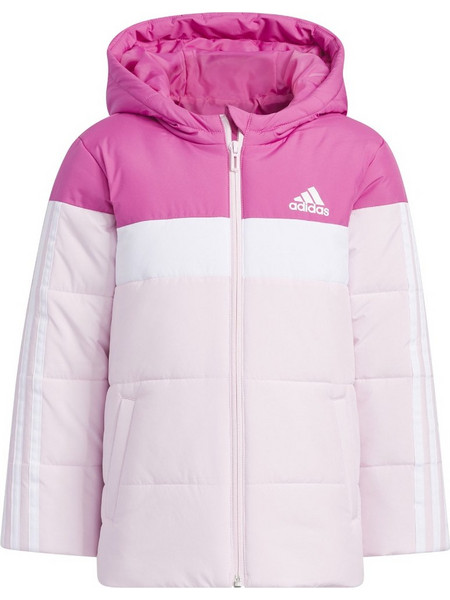 Adidas Αθλητικό Παιδικό Μπουφάν Χειμωνιάτικο Puffer Ροζ IL6085