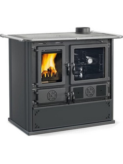 La Nordica Rosa 5.0 Steel Anthracite Black Ξυλόσομπα με Φούρνο 8.8kW