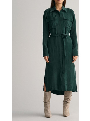 Gant Midi Καθημερινό Φόρεμα Κυπαρισσί 3GW4503281-374
