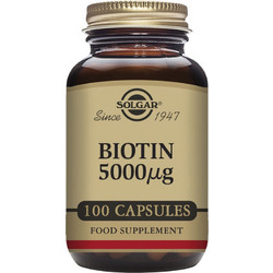 Solgar Biotin 5000μg 100 Κάψουλες