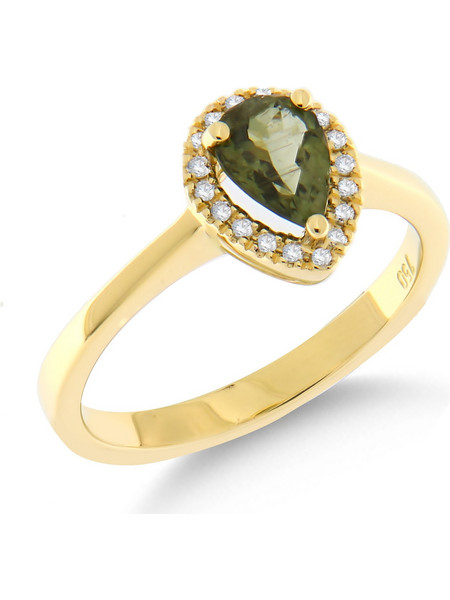 Χρυσό Δαχτυλίδι 18Κ - 0.67ct/0.09ct