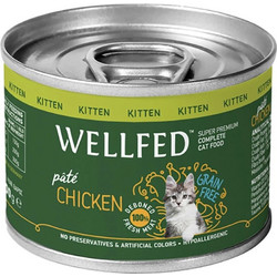 Wellfed Kitten Grain Free Pate with Chicken 200gr
