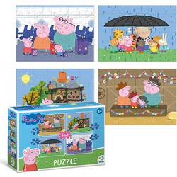 Παιδικό Puzzle Dodo Peppa Pig Adventures 4 in 1 16 + 20 + 36 + 54 Κομμάτια
