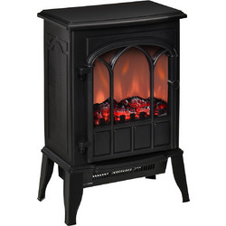 HOMCOM 820-128 Επιδαπέδιο Ηλεκτρικό Τζάκι 2000W Μ390xΥ565xΒ230cm