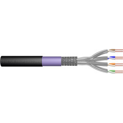 Digitus S/FTP Cat.7 Καλώδιο Δικτύου Ethernet 100m Black