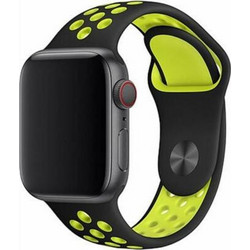 Devia Sport2 Deluxe Λουράκι Σιλικόνης Black / Yellow (Apple Watch 38 / 40 / 41mm)