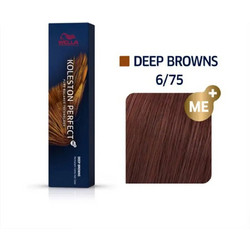 Wella Koleston 6/75 Ξανθό Σκούρο Καφέ Μαονί Μόνιμη Βαφή Μαλλιών 60ml