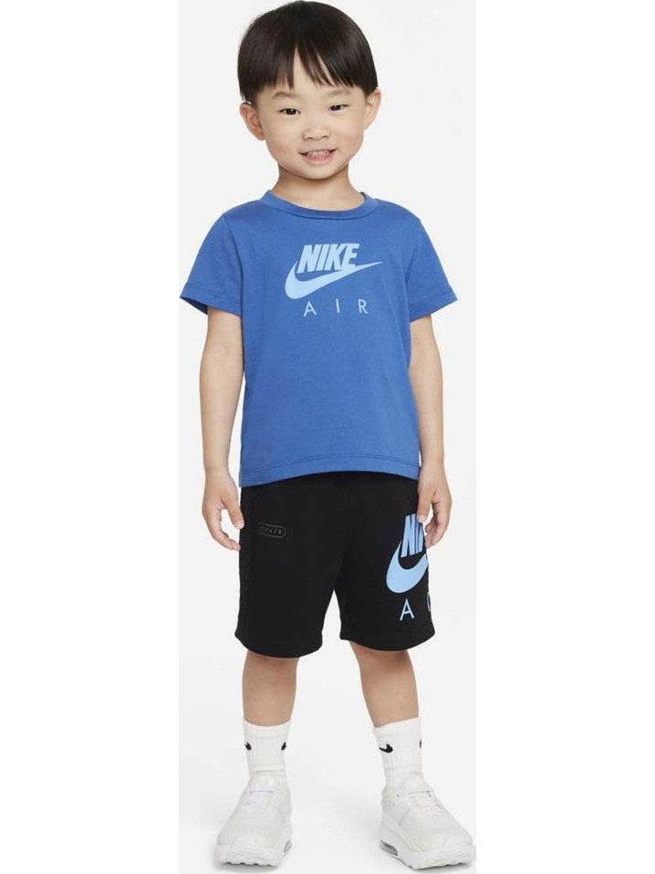 Nike Boy 39s Sportswear Air Tee+ Short Set Μπλε - Μαύρο 66J316-023 (Nike)