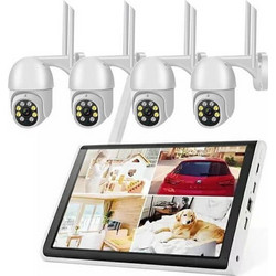 WiFi Ολοκληρωμένο σύστημα CCTV 4 Κάμερες HD NVR και ασύρματη οθόνη Ai Smart NVR Kits