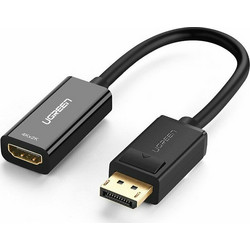 Ugreen 1080P Adapter MM137 (40362) - DisplayPort male Σε HDMI female με Audio delivery - Black (200-110-401)