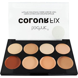 Technic Colour Fix Cream Foundation Contour Bronzer & Highlighter Palette 8x3.5gr