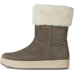 Geox Rebecca Παιδικά Μποτάκια Ανθρακί Suede με Φερμουάρ με Γούνα J26CVB00022C9006