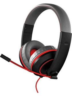 Gioteck XH-100S Gaming Headset Over Ear Black Red