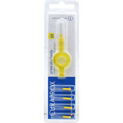 Curaprox CPS 09 Prime Plus Handy Σετ Μεσοδόντια Βουρτσάκια Κίτρινα 5τμχ