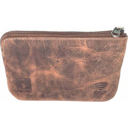 DOMLEATHERS DOMLEATHERS ΔΕΡΜ'ΤΙΝΗ ΚΛΕΙΔΟΘΗΚΗ-ΠΟΡΤΟΦΟΛ'ΚΙ DL5524 LIGHTBROWN HUNTER