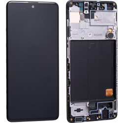Samsung Οθόνη με Μηχανισμό Αφής και Πλαίσιο για Galaxy A51 (Μαύρο)Κωδικός: 21905640