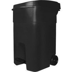 Cyclops 003302397 Κάδος Απορριμάτων Κουζίνας Πλαστικός με Πεντάλ Μαύρος 80lt
