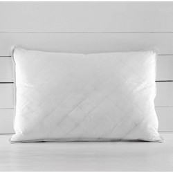Μαξιλάρι Ύπνου Πουπουλένιο Μαλακό Natural Pillow Καπιτονέ 50% Πούπουλο 50% Φτερό Rythmos (50x70) 1Τεμ