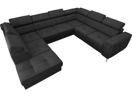 PoliHome Almeria Max Καναπές Κρεβάτι σε Σχήμα Π 350x225x78/99cm 162591539
