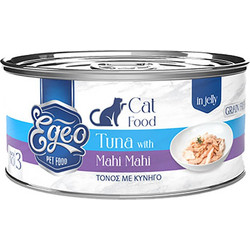 Egeo Pet Food Adult Grain Free with Tuna & Mahi Mahi in Jelly 85gr