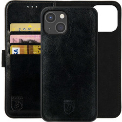 Rosso Element 2 in 1 Θήκη Πορτοφόλι για Apple iPhone 15 Plus Black