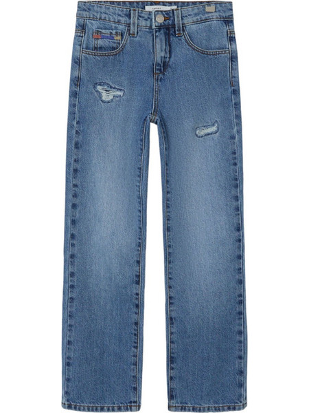 Παντελόνι Jean Name It Rose Straight 13224477-Medium Blue Denim Κορίτσι
