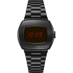 Hamilton American Classic Ψηφιακό Ανδρικό Ρολόι με Μαύρο Μεταλλικό Μπρασελέ H52404130