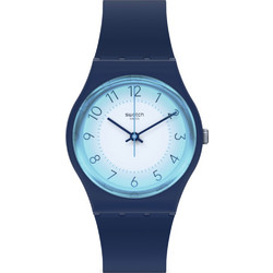 Swatch Sea Shades Γυναικείο Ρολόι με Μπλε Καουτσούκ Λουράκι GN279