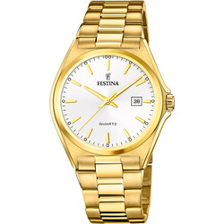Festina Ανδρικό Ρολόι με Χρυσό Μεταλλικό Μπρασελέ F20555/2
