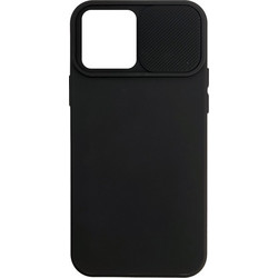 Powertech CamShield Soft Back Cover Black (iPhone 15 Pro Max)