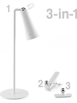 Omnia 1007083 Φωτιστικό Γραφείου LED Flexy 3 in 1 , 3W , 4000K , Λευκό