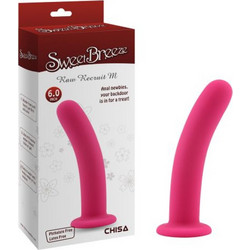 Chisa Novelties Sweet Breeze Raw Recruit M Dildo με Βεντούζα 15cm Ροζ