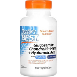 Doctor's Best Glucosamine Chondroitin MSM & Hyaluronic Acid 150 Κάψουλες