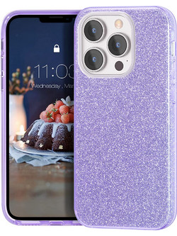 Θήκη iPhone 13 Pro Forcell Glitter Shine Cover Hard Case -Μωβ