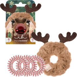 Invisibobble Nose Scrunchy Μαλλιών Κόκκινο 4τμχ
