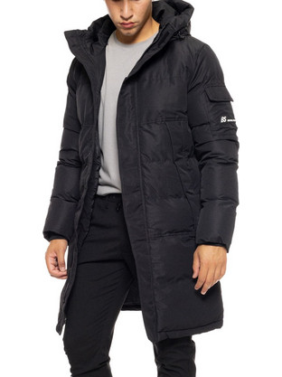 Biston Ανδρικό Μπουφάν Χειμωνιάτικο Puffer Μαύρο 50-201-028
