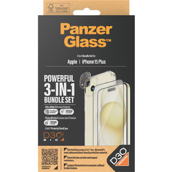 PanzerGlass - Apple Iphone 15 Plus 6,7 Ultra Wide Fit Bundle AND Picture Perfect AND Hardcase with D30 - Electronics