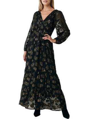 Mexx maxi Maxi Φόρεμα Κρουαζέ Μαύρο GE0636036W-193911