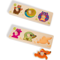 Παιδικό Puzzle Oops Σφηνώματα Forest & City 3 Κομμάτια