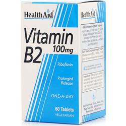 Health Aid Vitamin B2 100mg 60 Ταμπλέτες