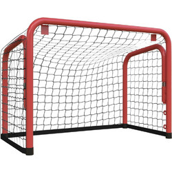 vidaXL Τέρμα Χόκεϊ με Δίχτυ Κόκκινο/Λευκό 68x32x47 εκ. Ατσάλι/Πολυεστ. 93740