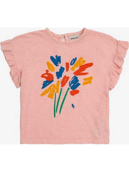 Bobo Choses Μπλούζα T-Shirt Ruffle Baby Fireworks