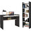 HomeMarkt Σετ Γραφείο Ξύλινο με Βιβλιοθήκη 118x58x80cm HM11774.13