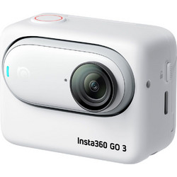 Insta360 GO 3 128GB Action Camera 2.7K 360° Υποβρύχια με WiFi και Οθόνη 2.2" Λευκή