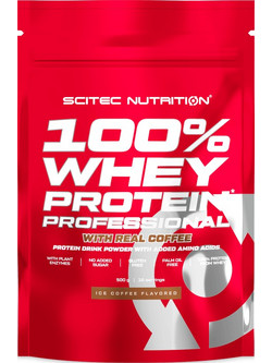 Scitec Nutrition 100% Whey Professional Ice Coffee Πρωτεΐνη Ορού Γάλακτος Γράμμωσης Χωρίς Γλουτένη 500gr