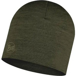 BUFF MERINO LIGHTWEIGHT BEANIE 113013.843.10.00-SOLID BARK Χακί