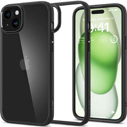 Spigen Ultra Hybrid Back Cover Matte Black (iPhone 15 Plus)