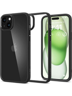 Spigen Ultra Hybrid Back Cover Matte Black (iPhone 15 Plus)