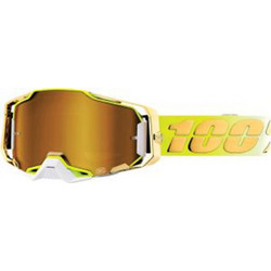 Μάσκα 100% Armega Feelgood Gold White Yellow Mirrored Gold Lens